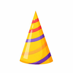Fototapeta premium Yellow Tall Party Hat Illustration