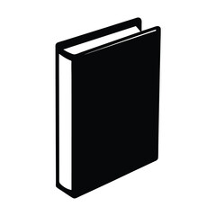 binder vector silhouette icon - ideal for business, office, or remote work graphics.