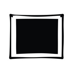 bulletin board vector silhouette icon - ideal for business, office, or remote work graphics.