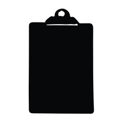 clipboard vector silhouette icon - ideal for business, office, or remote work graphics.