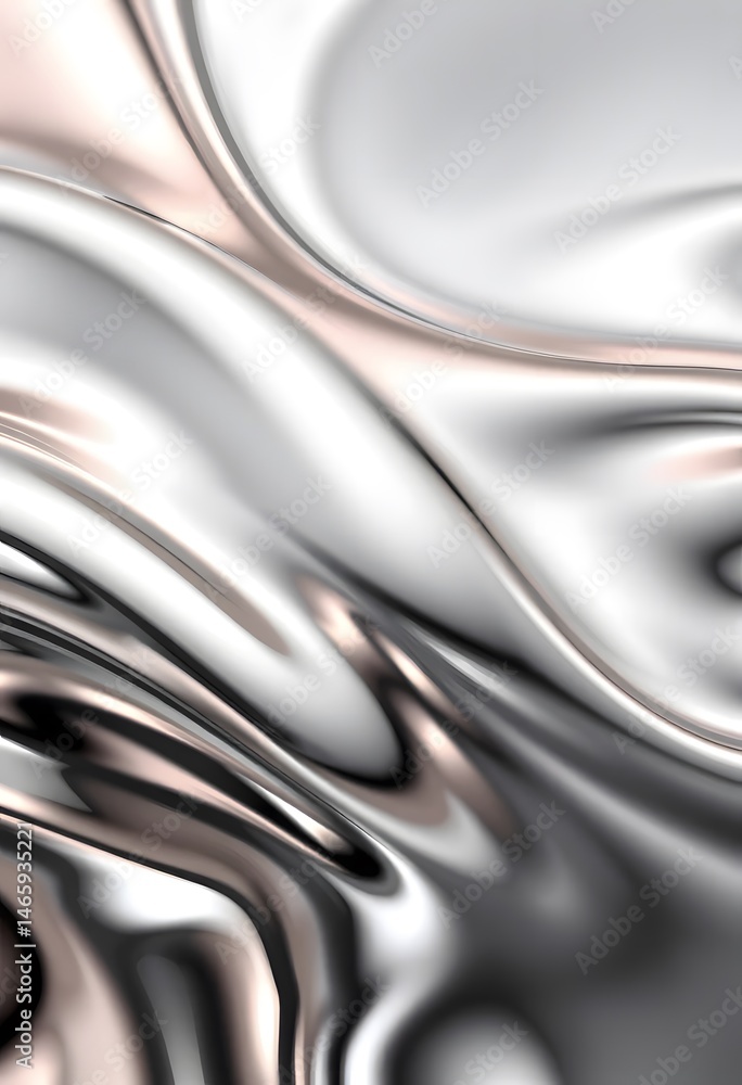 Leinwandbilder chrome reflections create a futuristic aesthetic, ideal for innovative design projects. polished sur