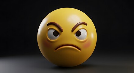 Fototapeta premium Angry Emoji Expression