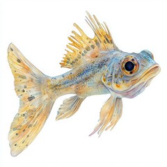 Obraz premium Colorful Fish Swimming Underwater with Vivid Colors and Details