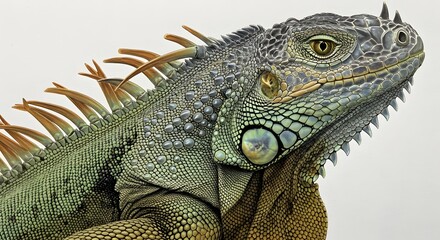 Fototapeta premium Close-up of a Green Iguana