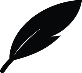 Feather Silhouette Icon