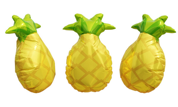 pineapple shape foil balloon 3D graphic