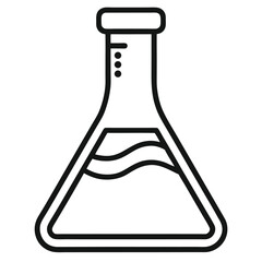 laboratory flask vector icon