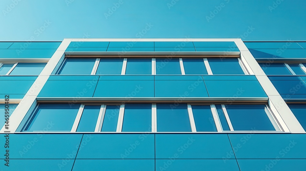 Poster modern architecture featuring clean lines minimalist design and