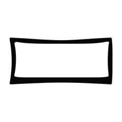 office nameplate vector silhouette icon - ideal for business, office, or remote work graphics.