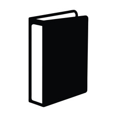 presentation binder vector silhouette icon - ideal for business, office, or remote work graphics.