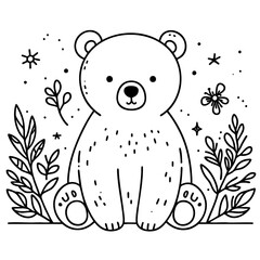 Adorable Polar Bear Cub Illustration