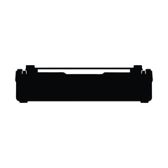 printer ink vector silhouette icon - ideal for business, office, or remote work graphics.