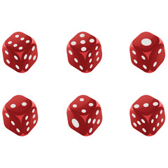 illustration of casino dice elements
