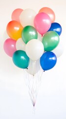 Pastel Balloons Bunch Festive Birthday Party Celebration