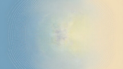 Obraz premium Abstract Blue and Beige Dotted Radiating Pattern Background