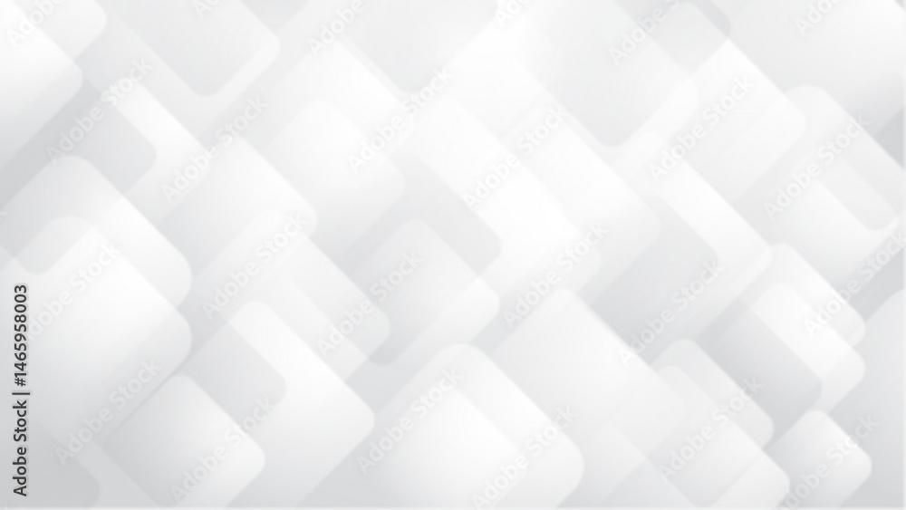 Poster white abstract background with overlapping squares. perfect for modern design projects, web backgrou