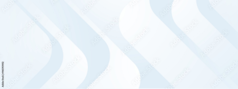 Poster white background with light blue curved lines, ideal for use as a modern and minimalistic background