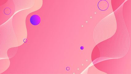 Pink and white abstract background with circles and squares. Suitable for modern branding, social media graphics, and web design projects.