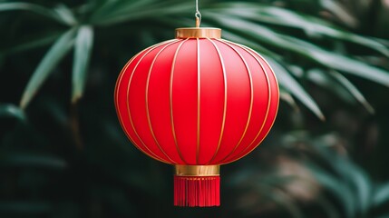 Obraz premium Lantern by the Riverside with Reflective Scenery