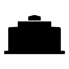 office vector silhouette icon - ideal for business, office, or remote work graphics.