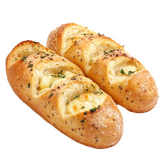 Garlic Bread isolated image on white Background