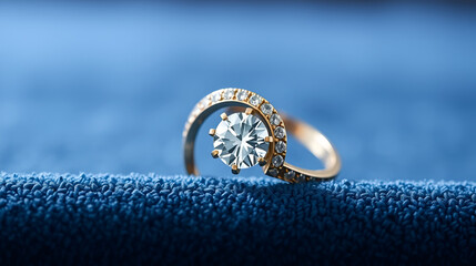 ring with diamonds HD 8K wallpaper Stock Photographic Image