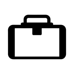 office first aid kit vector silhouette icon - ideal for business, office, or remote work graphics.