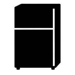 office fridge vector silhouette icon - ideal for business, office, or remote work graphics.