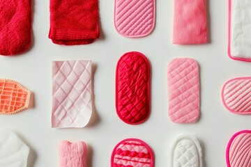 Various Sanitary Pads on Display for Composition