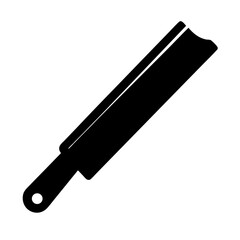 paper cutter vector silhouette icon - ideal for business, office, or remote work graphics.