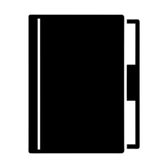 paper cutter vector silhouette icon - ideal for business, office, or remote work graphics.