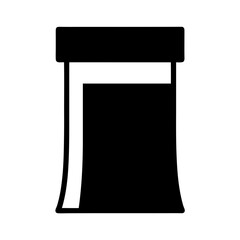 paper cutter vector silhouette icon - ideal for business, office, or remote work graphics.