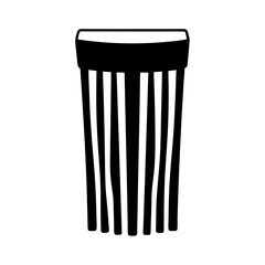 paper shredder vector silhouette icon - ideal for business, office, or remote work graphics.