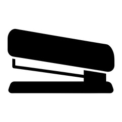 stapler vector silhouette icon - ideal for business, office, or remote work graphics.