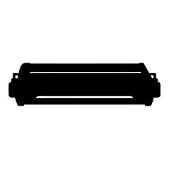 toner cartridge vector silhouette icon - ideal for business, office, or remote work graphics.