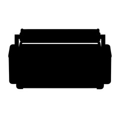 toner cartridge vector silhouette icon - ideal for business, office, or remote work graphics.