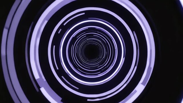 Abstract tunnel of concentric circles