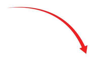 Curved Arrow Icon for Growth and Directional Change