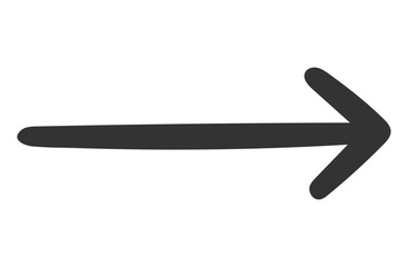 Hand-drawn Arrow Icon for Casual UI and Notes