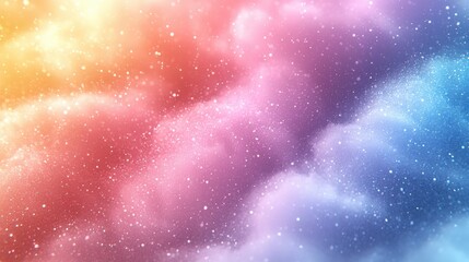 Colorful Abstract Background with Sparkles and Soft Cloud Effect