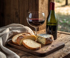cheese and wine