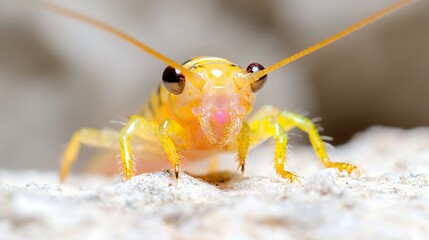 Close Up Macro Photography of a Unique Insect on Textured Surface