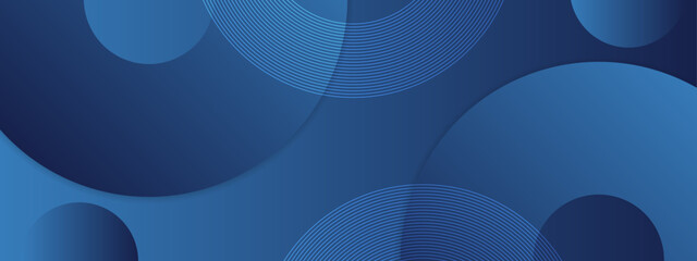 Abstract background with blue circles and lines, suitable for digital designs, presentations, and creative projects needing a modern touch.