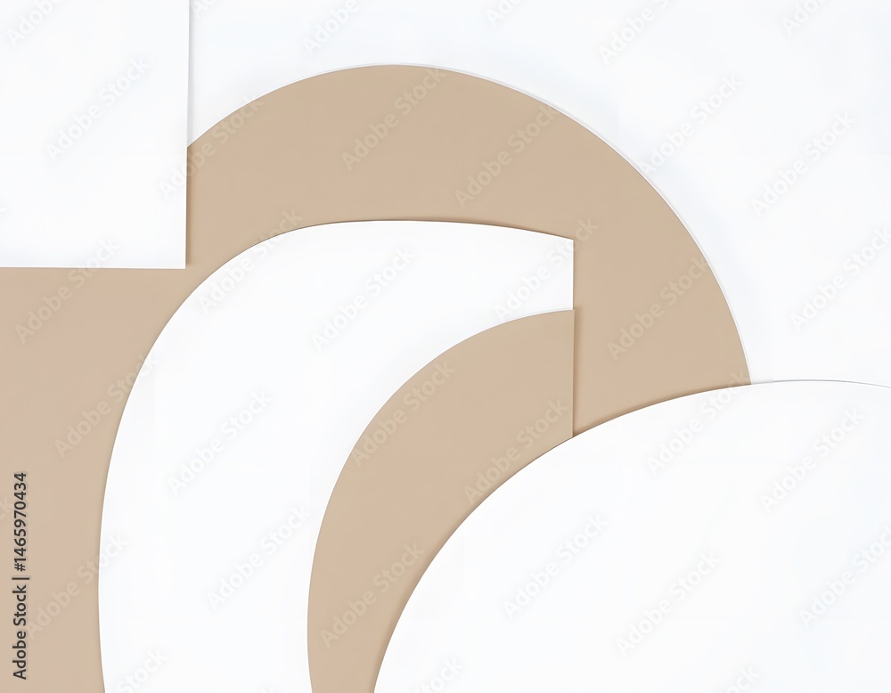Poster minimalist paper collage art image, abstract shapes on paper texture. clean lines and neutral colors
