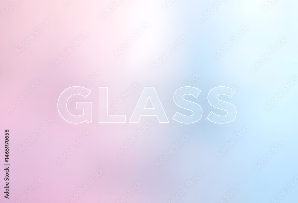 Leinwandbilder sleek interface concept with frosted glass effect, crisp text and gradients, modern design for apps 