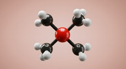 Molecule Structure with Atoms and Bonds