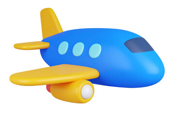 joyful airplane antenna part rendered in colorful 3d for learning visuals