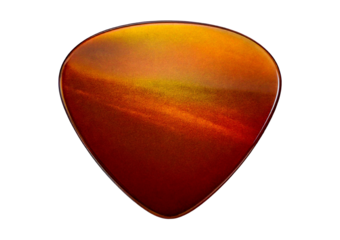 Guitar pick isolated on transparent or white background