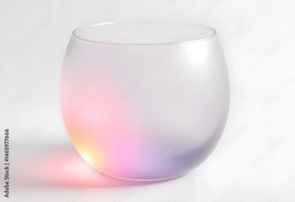 Aufkleber elegant frosted glass texture, featuring smooth edges, with bright gradient accent, adding a sophist