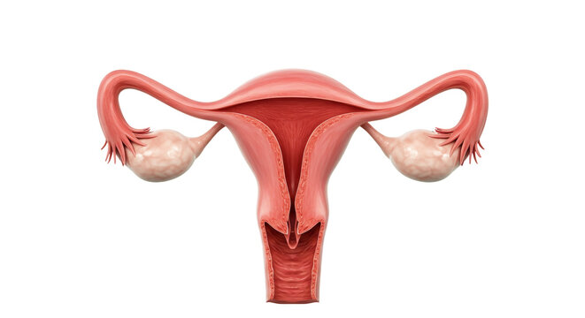 Uterus Illustration Female reproductive anatomy detailed view